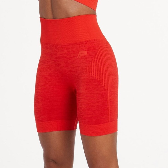 NWT. Pursue Fitness ADAPT seamless shorts.  Size MEDIUM.  Color:  Red. - Picture 8 of 11